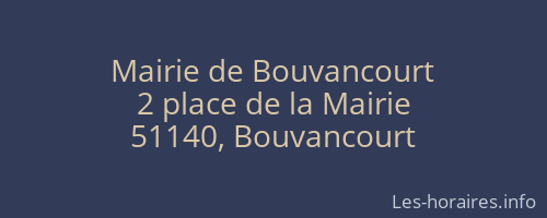 Mairie de Bouvancourt