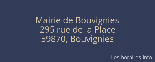 Mairie de Bouvignies