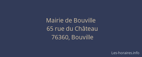 Mairie de Bouville