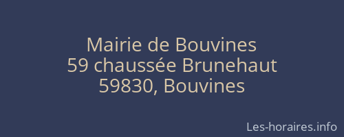 Mairie de Bouvines