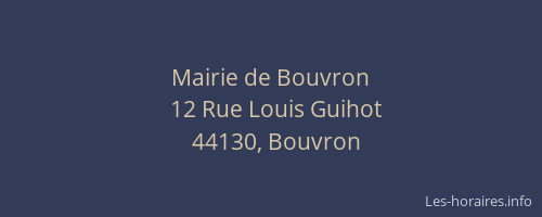 Mairie de Bouvron