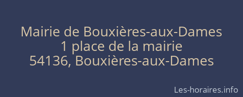 Mairie de Bouxières-aux-Dames