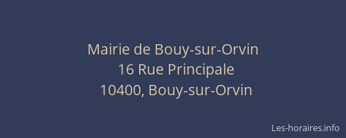 Mairie de Bouy-sur-Orvin
