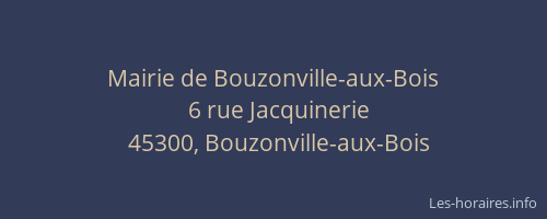 Mairie de Bouzonville-aux-Bois