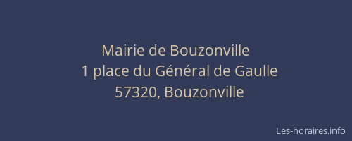 Mairie de Bouzonville