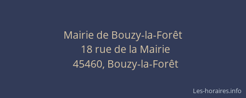 Mairie de Bouzy-la-Forêt