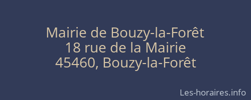 Mairie de Bouzy-la-Forêt