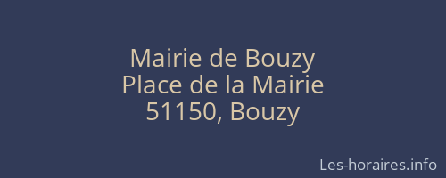 Mairie de Bouzy