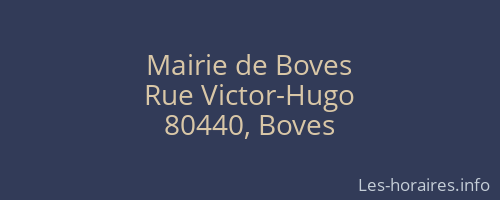 Mairie de Boves