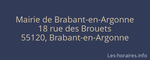 Mairie de Brabant-en-Argonne
