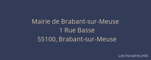 Mairie de Brabant-sur-Meuse