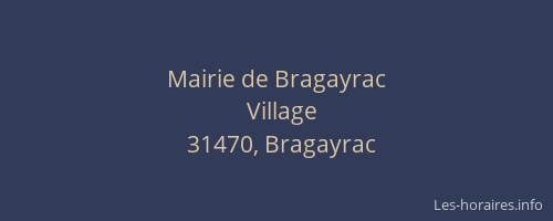 Mairie de Bragayrac