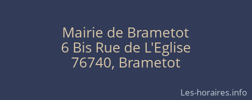 Mairie de Brametot