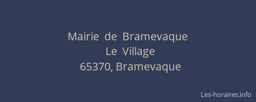 Mairie  de  Bramevaque