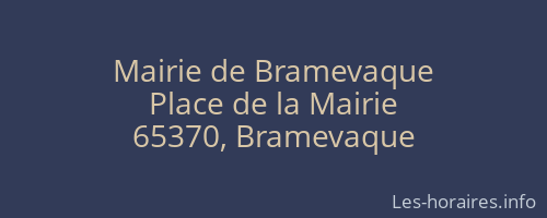 Mairie de Bramevaque
