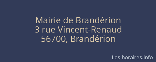 Mairie de Brandérion
