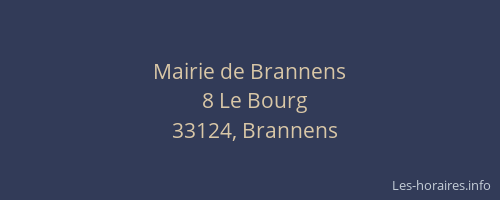 Mairie de Brannens