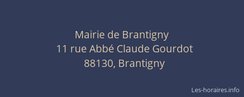 Mairie de Brantigny