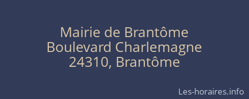 Mairie de Brantôme