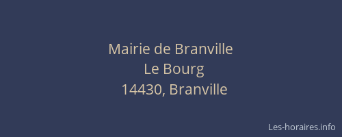 Mairie de Branville