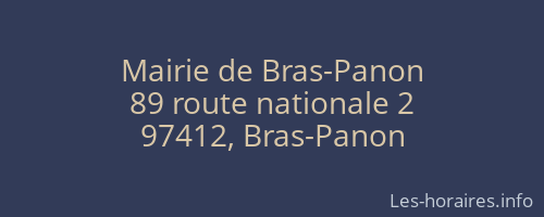 Mairie de Bras-Panon