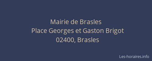 Mairie de Brasles