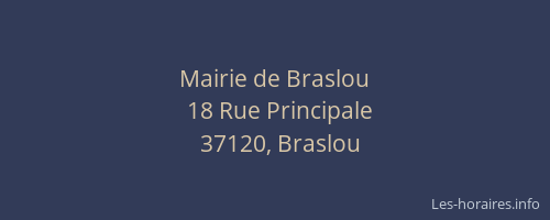 Mairie de Braslou