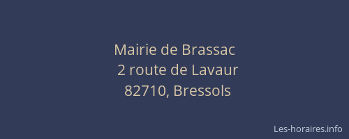 Mairie de Brassac