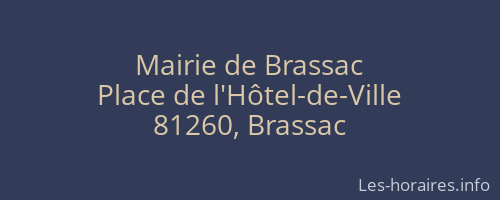 Mairie de Brassac