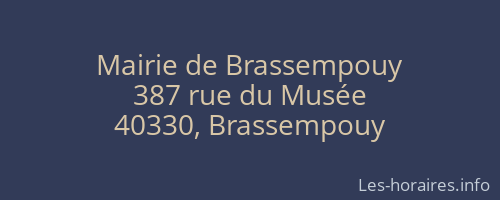 Mairie de Brassempouy