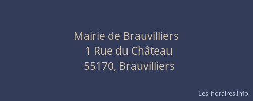 Mairie de Brauvilliers