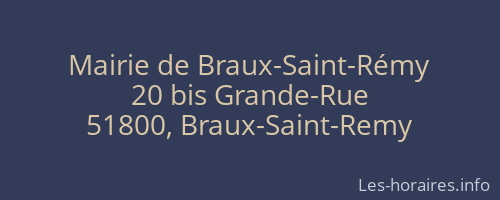 Mairie de Braux-Saint-Rémy