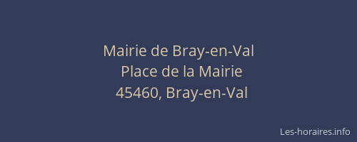 Mairie de Bray-en-Val
