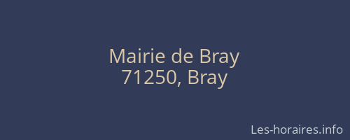 Mairie de Bray