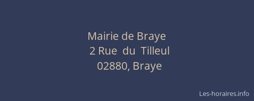 Mairie de Braye