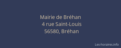 Mairie de Br&eacute;han
