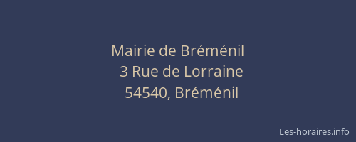 Mairie de Br&eacute;m&eacute;nil