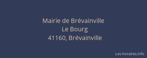 Mairie de Brévainville