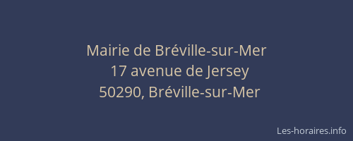 Mairie de Bréville-sur-Mer