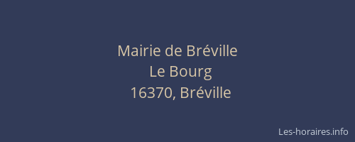 Mairie de Bréville
