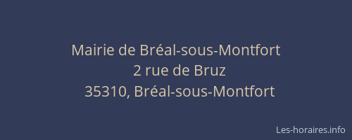Mairie de Bréal-sous-Montfort