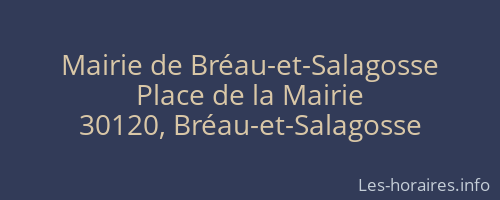 Mairie de Bréau-et-Salagosse
