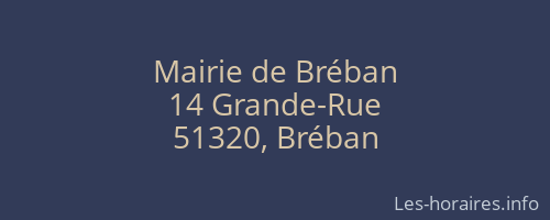 Mairie de Bréban