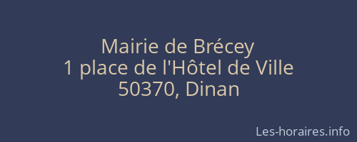 Mairie de Brécey