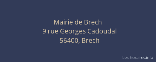 Mairie de Brech