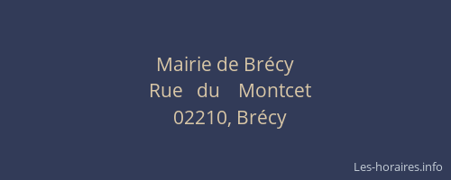 Mairie de Brécy
