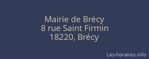 Mairie de Brécy