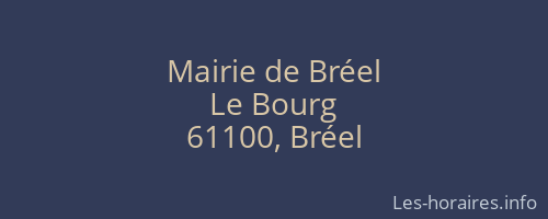 Mairie de Bréel