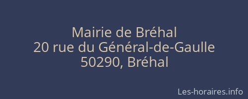 Mairie de Bréhal