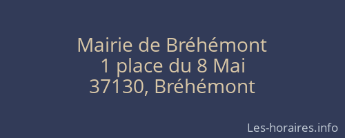 Mairie de Bréhémont